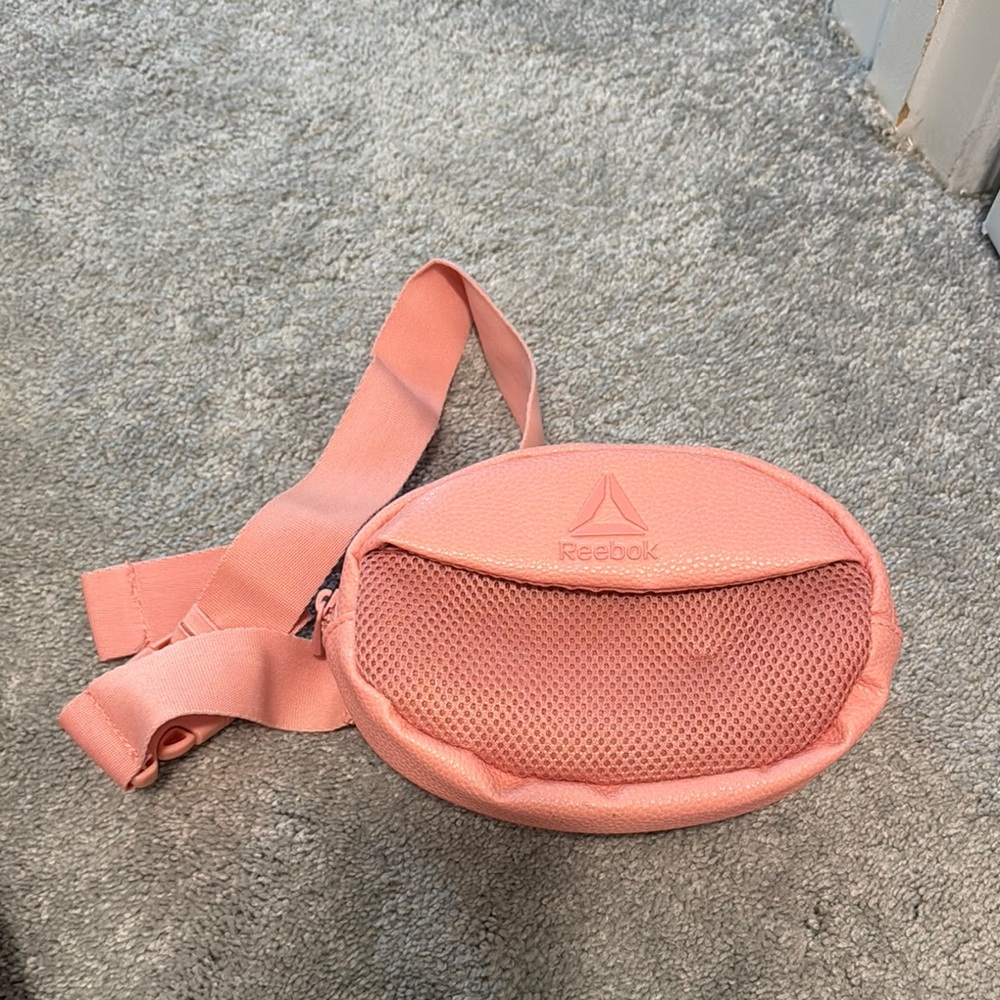Reebok Pink Crossbody Bag with Textured Matte Finish